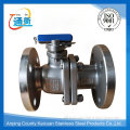 high quality stainless steel double flanged ball valve